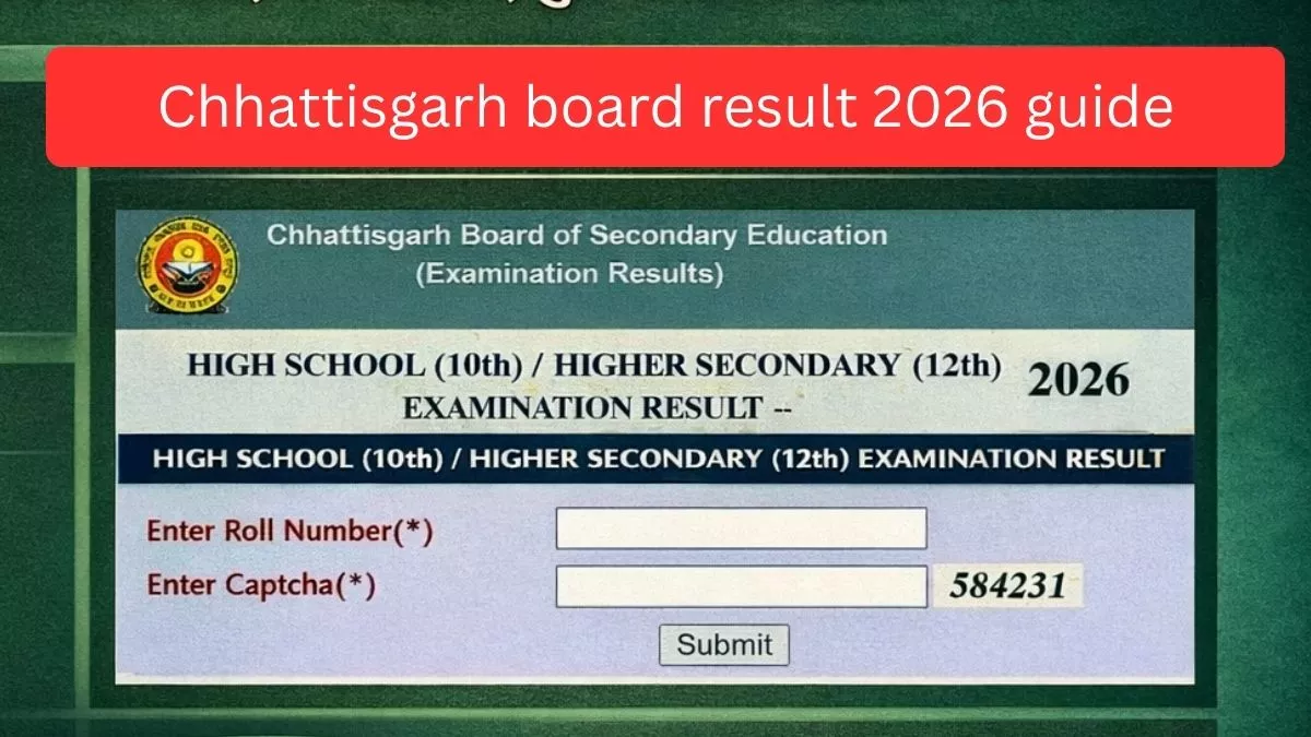 Chhattisgarh board result 2026