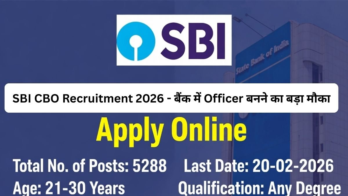 SBI CBO Recruitment 2026