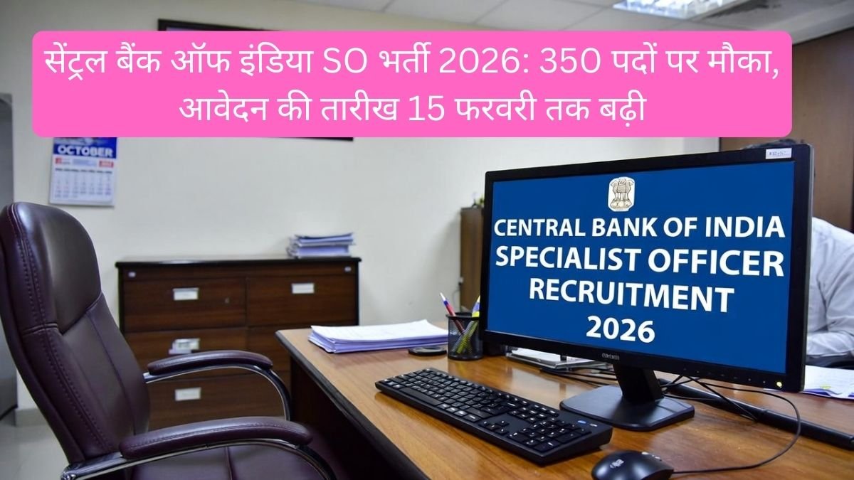 Central Bank of India SO 2026